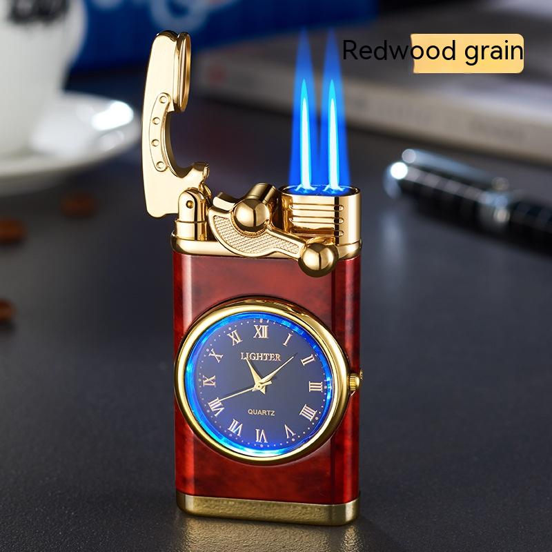đź’™Blue Flame Lighter With Electric clock